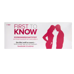 FIRST TO KNOW Schwangerschaftstest Blut